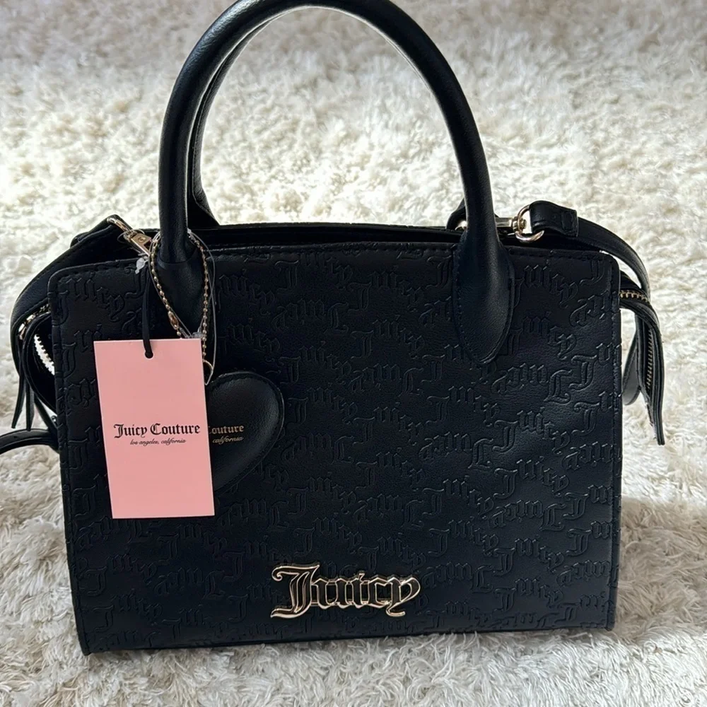 ✨BAG AND WALLET✨Juicy Couture Black Handbag and matching small wallet both NEW